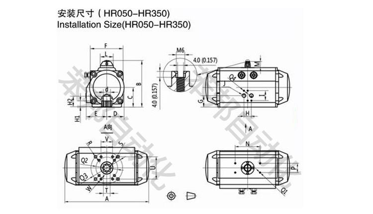 HIGHRATE气动执行器结构图