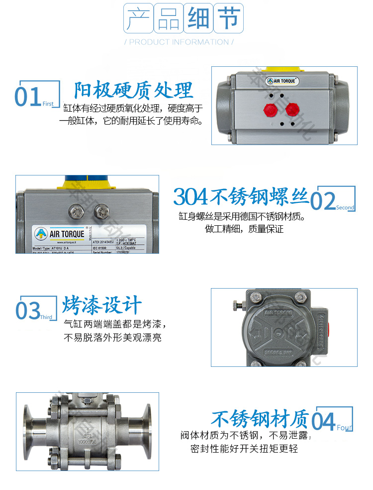 AIRTORQUE气动卡箍球阀/快装球阀