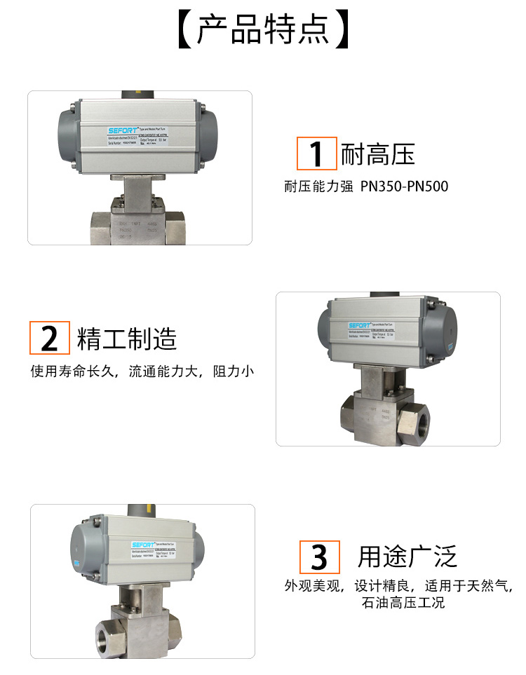 SEFORT气动高压球阀