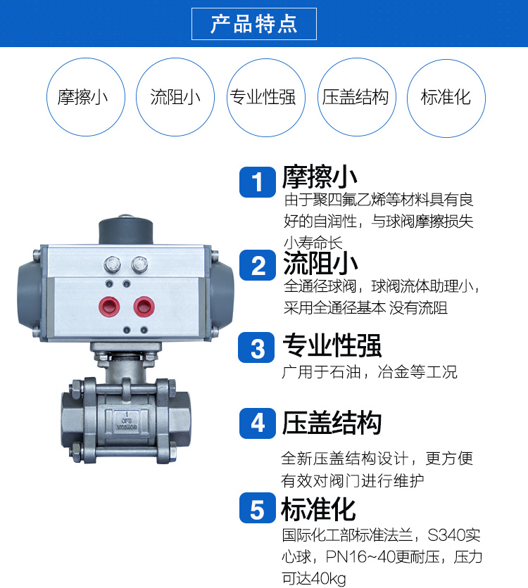 SEFORT气动丝口球阀/螺纹球阀