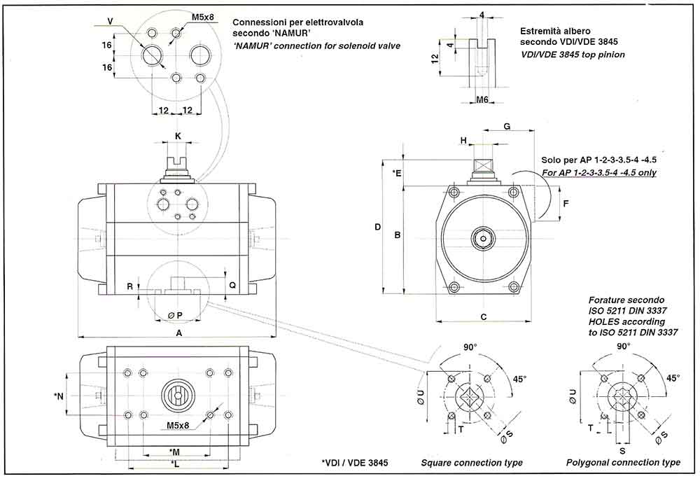 SIRCA气动执行器结构图