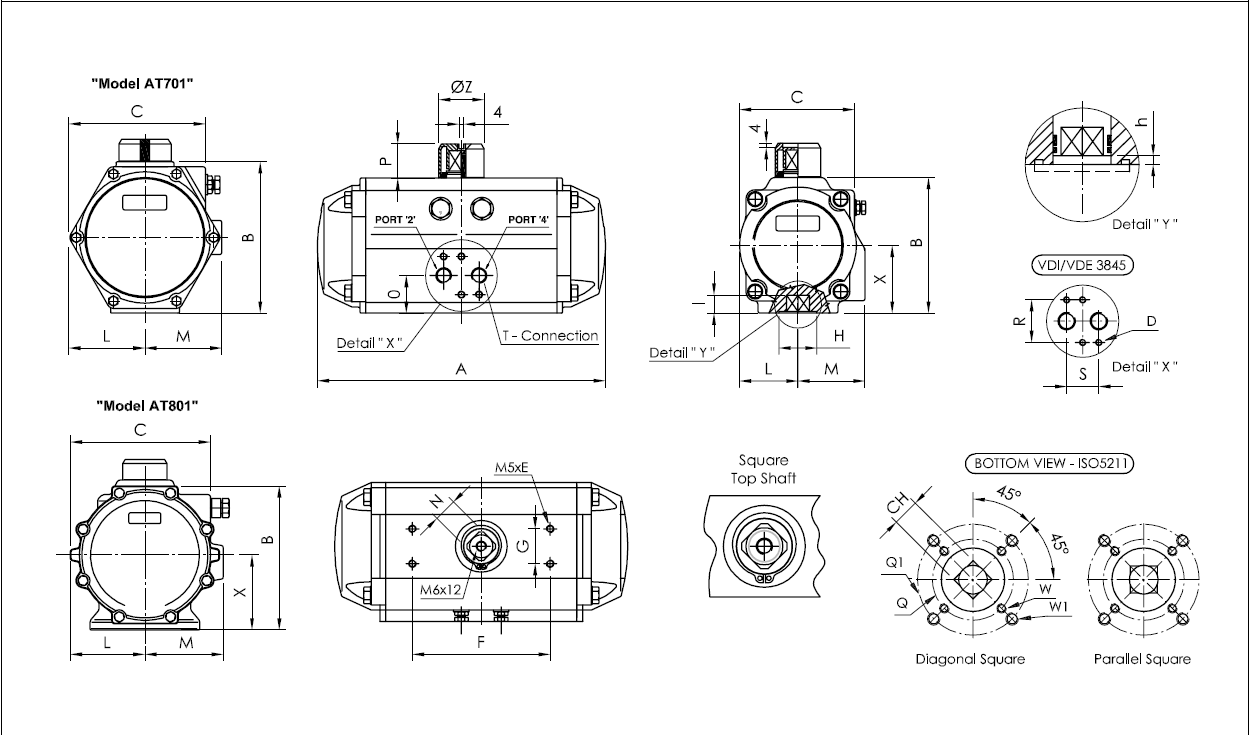 AIRTORQUE气动执行器结构图